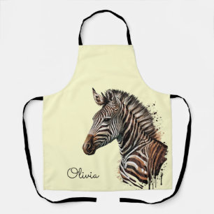 Zebrakopfdekoration Schürze