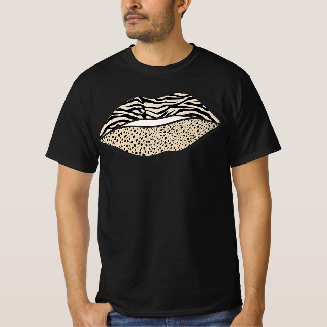 Zebralippenkuss | Geschenkgutscheine T-Shirt (Vorderseite)