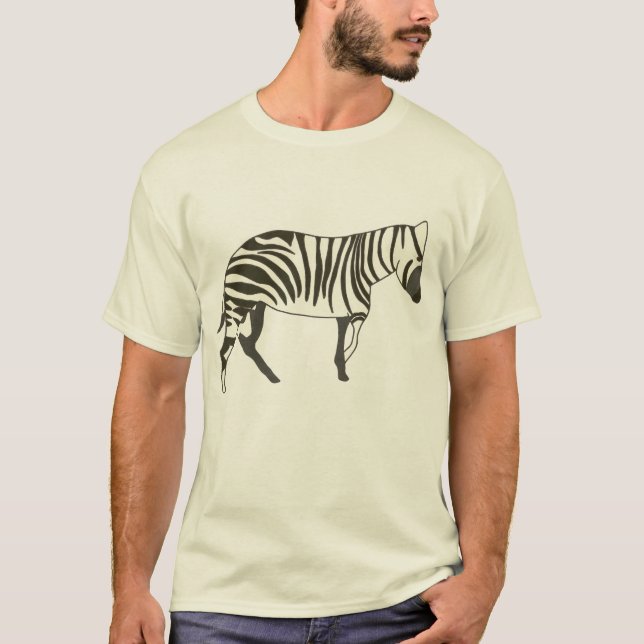 Zebramalerei, Tierwelt in Shirts (Vorderseite)