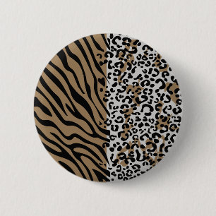 Zebramuster bei Tieren Button