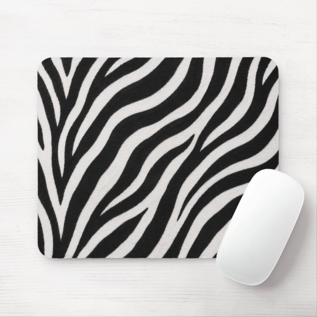 Zebramuster-Mauspad mit auffälligem Stil - Matte - Mousepad (Mit Mouse)