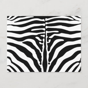 Zebramuster Postkarte