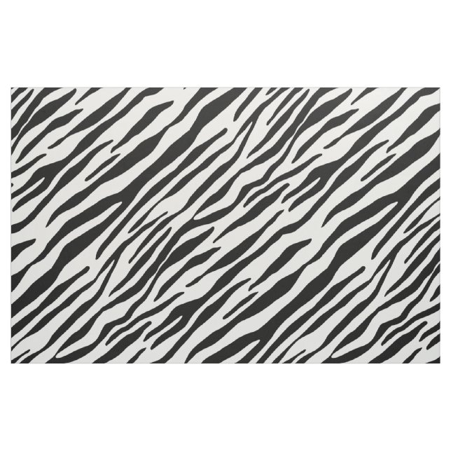 Zebramuster Tierdruck schwarz-weiß Stoff (Yard (91,4 cm))