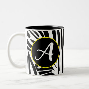 Zebramuster Zweifarbige Tasse