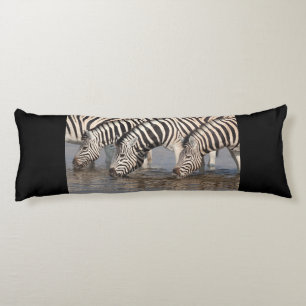 Zebras drinking seitenschläferkissen