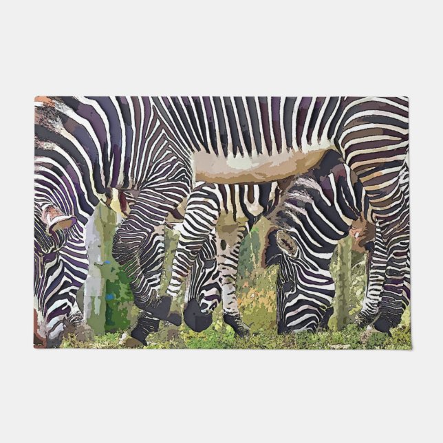 ZEBRAS FUßMATTE (Vorderseite)