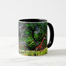 Zebras & Giraffe Tasse