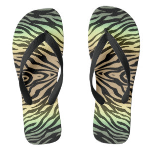 Zebras im Wald Flip Flops