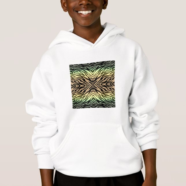 Zebras im Wald Hoodie (Vorderseite)