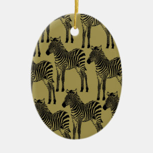 Zebras Keramik Ornament