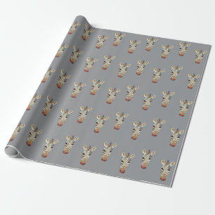 Zebras Kopfumgehungspapier Geschenkpapier