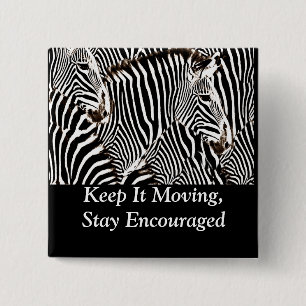 Zebras Liebe_ Button