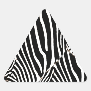 Zebras Liebe_ Dreieckiger Aufkleber