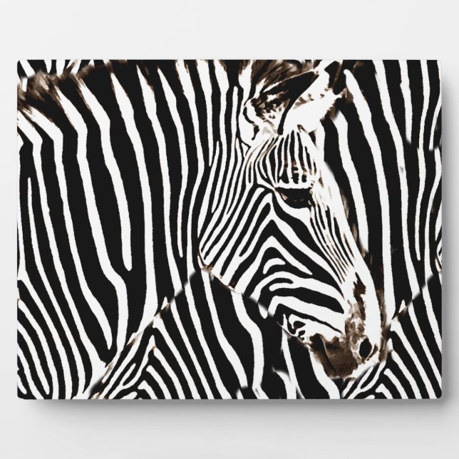 Zebras Liebe_ Fotoplatte (Vorderseite)
