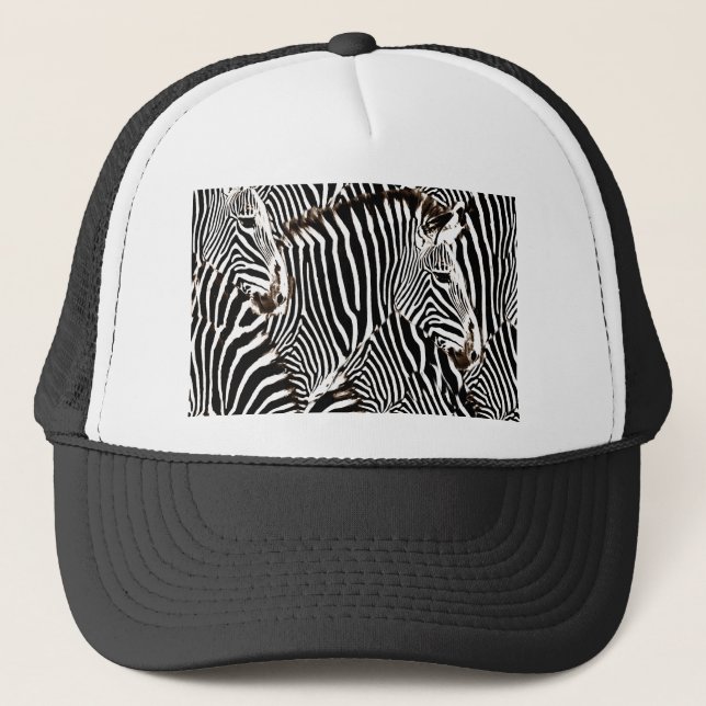 Zebras Liebe_ Truckerkappe (Vorderseite)