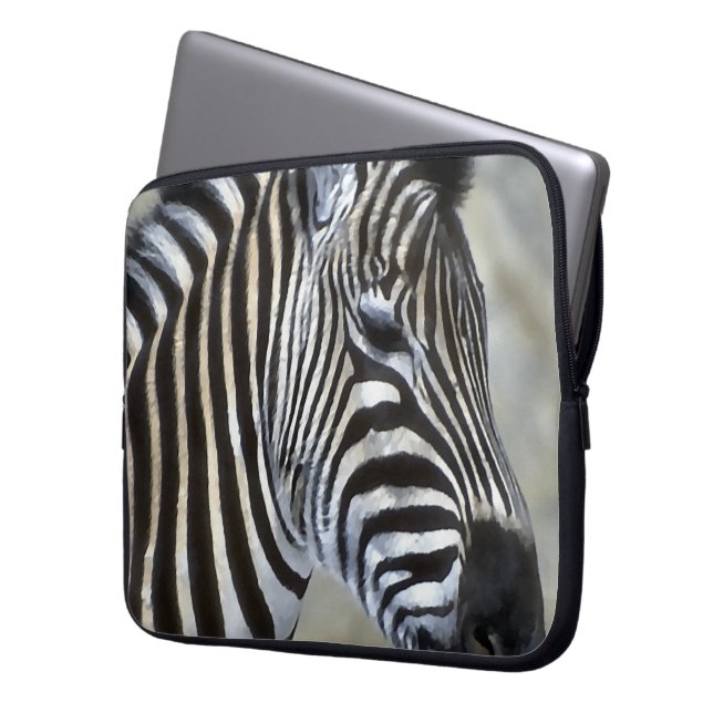 Zebras Lovers Art Laptopschutzhülle (Vorderseite Links)