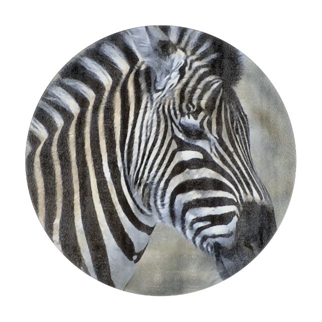 Zebras Lovers Art Schneidebrett (Vorderseite)