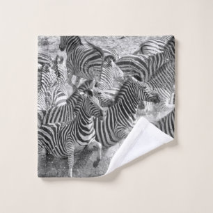 Zebras running badhandtuch set
