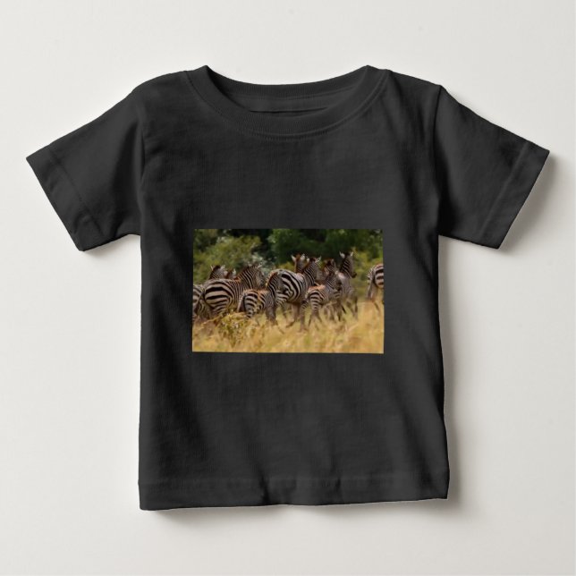 Zebras unterwegs: Eine Reise durch Tausende von Me Baby T-shirt (Vorderseite)