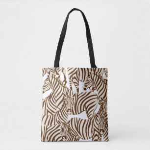 Zebras, wilde Savanne, nahtlose Muster Tasche