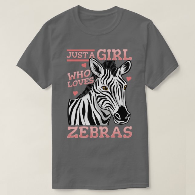 Zebras Zebra Lover Zebra Streifen T-Shirt (Design vorne)