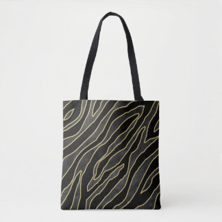 Zebrastreifen: Abstraktes Monochrom Nahtlos. Tasche