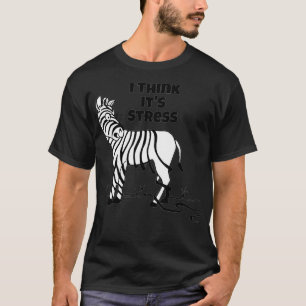 Zebrastreifen, denke ich, seine Stress fällt Strei T-Shirt