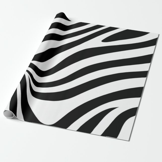 Zebrastreifen Geschenkpapier (Ungerollt)
