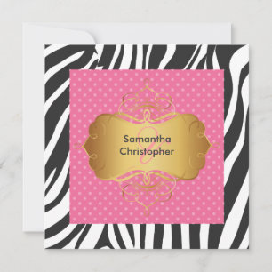 Zebrastreifen/Hochzeitseinladungen Einladung