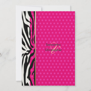 Zebrastreifen/Hochzeitseinladungen/Polka-Punkte Einladung