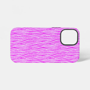 Zebrastreifen in einem puderrosa Safari-Druck iPhone 12 Mini Hülle