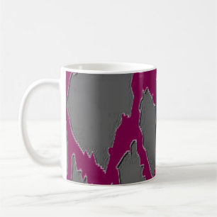 Zebrastreifen-Kaffeemaschine Kaffeetasse
