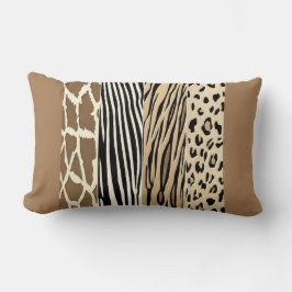 Zebrastreifen-Kissen für Beige-Tiere Lendenkissen