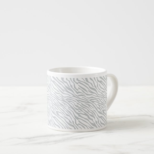 Zebrastreifen Klicken Sie, um die Farbe Grau anzup Espressotasse (Vorderseite Rechts)