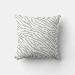 Zebrastreifen Klicken Sie, um die Farbe Grau anzup Kissen