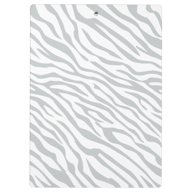 Zebrastreifen Klicken Sie, um die Farbe Grau anzup Klemmbrett (Rückseite)