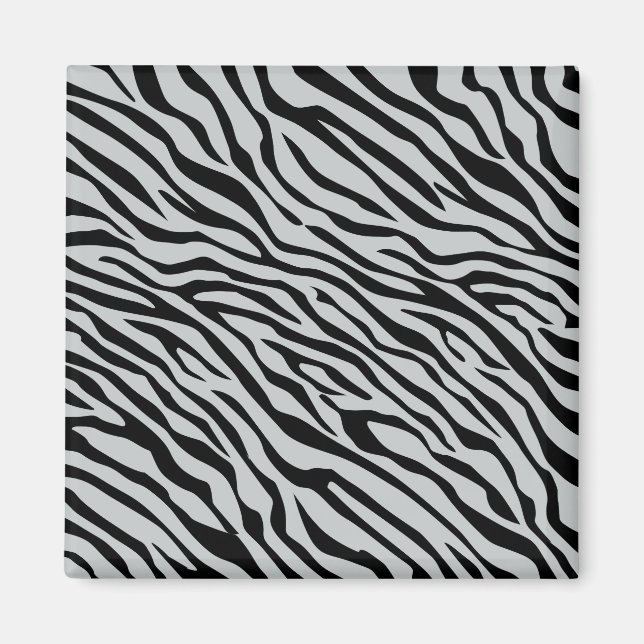 Zebrastreifen Klicken Sie, um die Farbe Grau anzup Magnet (Vorne)