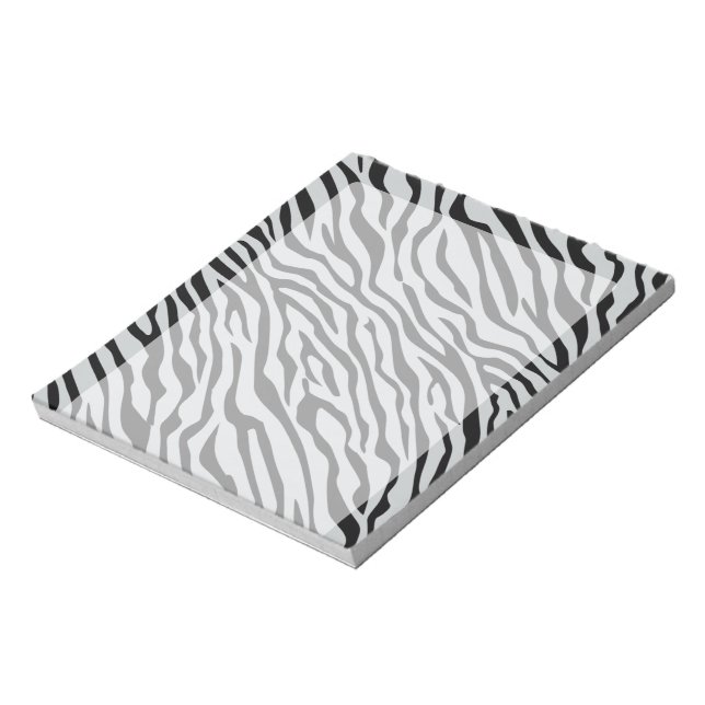 Zebrastreifen Klicken Sie, um die Farbe Grau anzup Notizblock (Rotiert)
