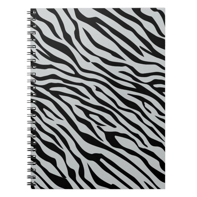 Zebrastreifen Klicken Sie, um die Farbe Grau anzup Notizblock (Vorderseite)