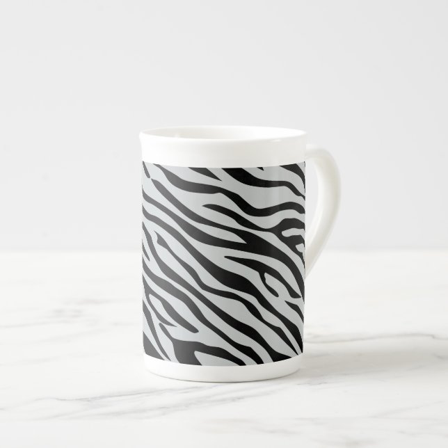 Zebrastreifen Klicken Sie, um die Farbe Grau anzup Prozellantasse (Vorderseite Rechts)
