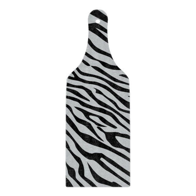 Zebrastreifen Klicken Sie, um die Farbe Grau anzup Schneidebrett (Vorderseite)