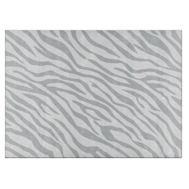 Zebrastreifen Klicken Sie, um die Farbe Grau anzup Schneidebrett (Vorderseite)