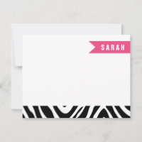 Zebrastreifen mit schwarzem und rosafarbenem Zebra