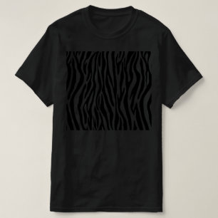 Zebrastreifen-Muster Klassisches Schwarz-Weiß-An T-Shirt