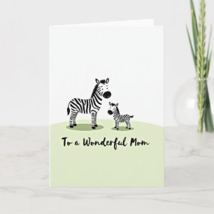 Zebrastreifen-Muttis-Tag-Karte Karte