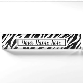 Zebrastreifen Namensplakette