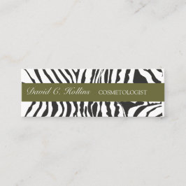Zebrastreifen Optische Schwarz-weiße kundenspezifi Mini Visitenkarte