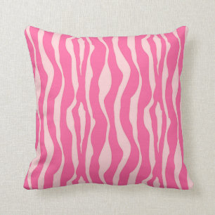 Zebrastreifen - pinkfarben und hellrosa kissen