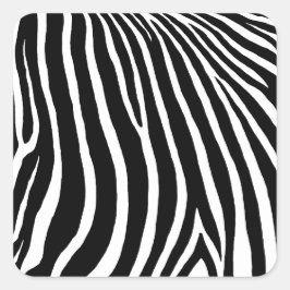 Zebrastreifen  quadratischer aufkleber