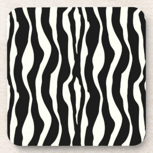 Zebrastreifen - Schwarz-Weiß Getränkeuntersetzer